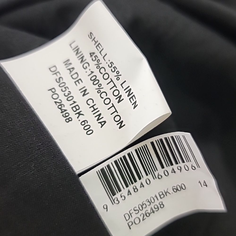 Dissh Fletcher Black Linen Blend Skirt Size 14 - Picture 8 of 9